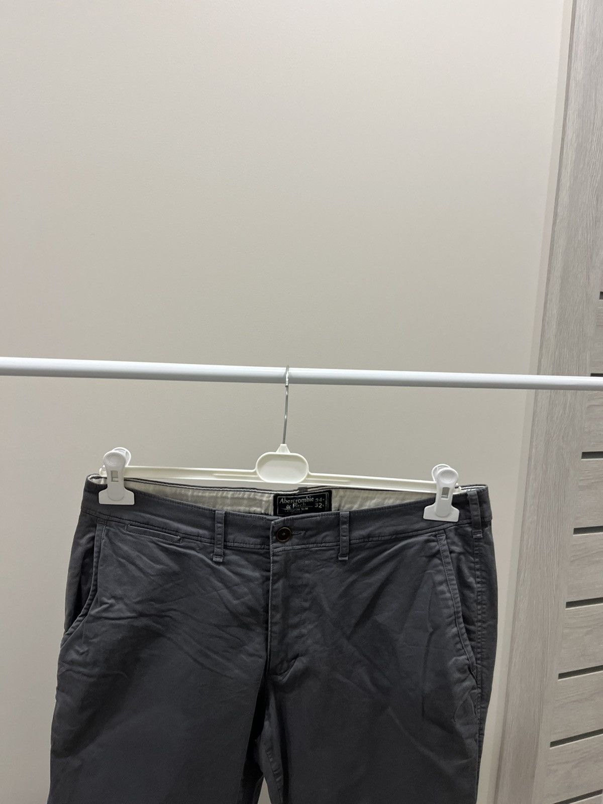 If Six Was Nine Abercrombie & Fitch Pants Mens 34x32 Gray Pockets Cotton Size US 34 / EU 50 - 2 Thumbnail
