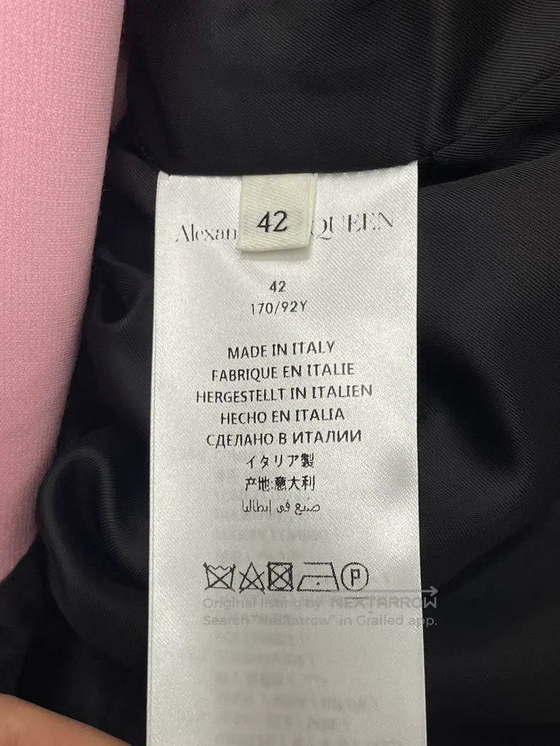 Alexander McQueen Alexander Mcqueen Pink and black colour-blocked suit jacke Size M / US 6-8 / IT 42-44 - 4 Thumbnail