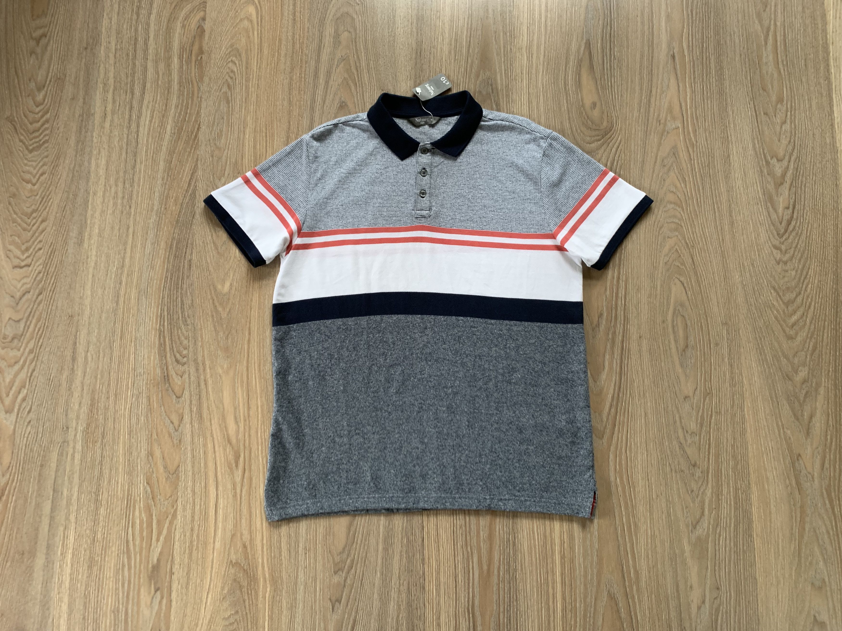 Nutmeg NUTMEG Stripe Cotton Polo T-Shirt Size US M / EU 48-50 / 2 - 10 Thumbnail