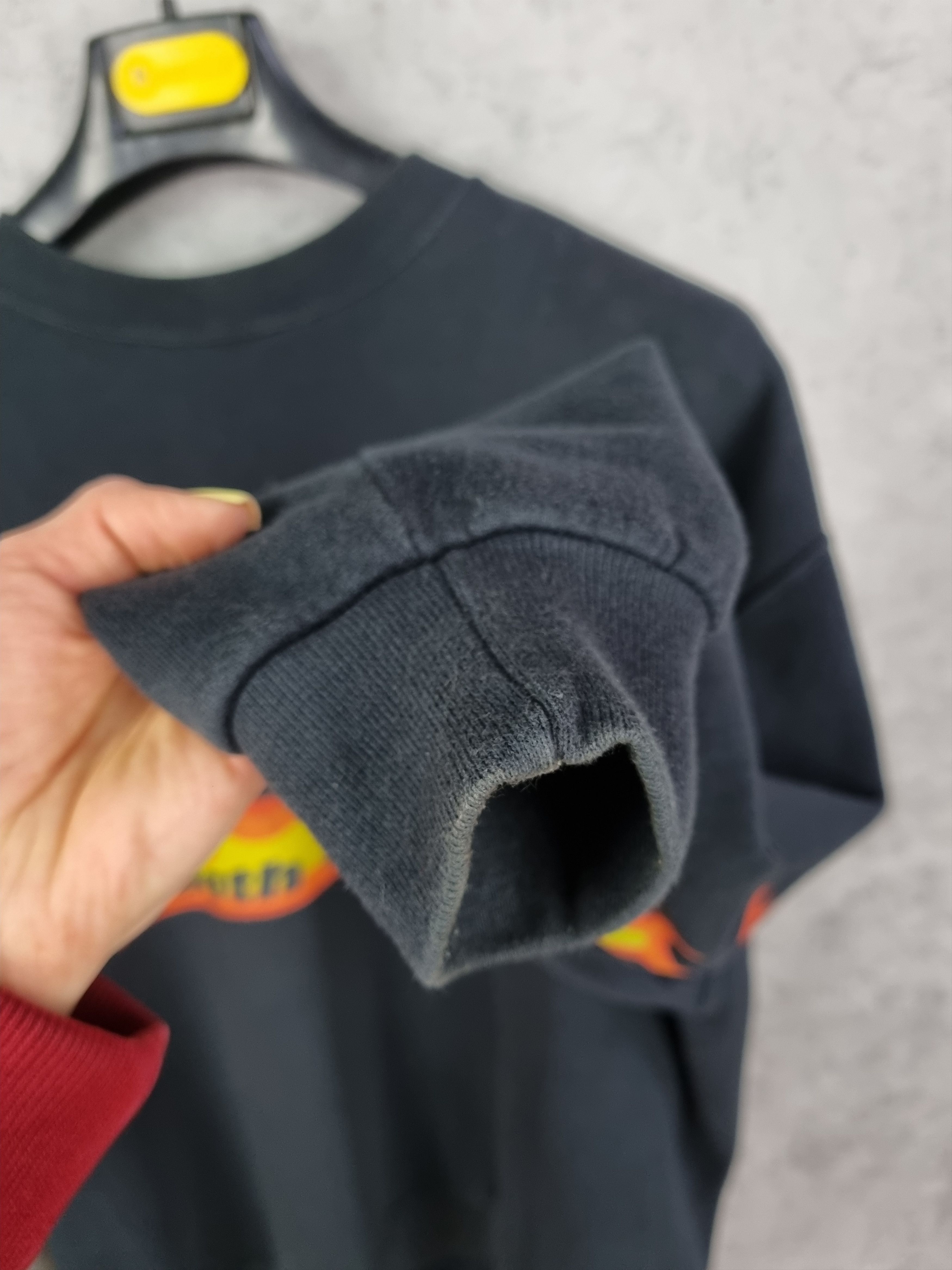 Vintage Death Dealer Flames Fire Sweatshirt Thrasher style