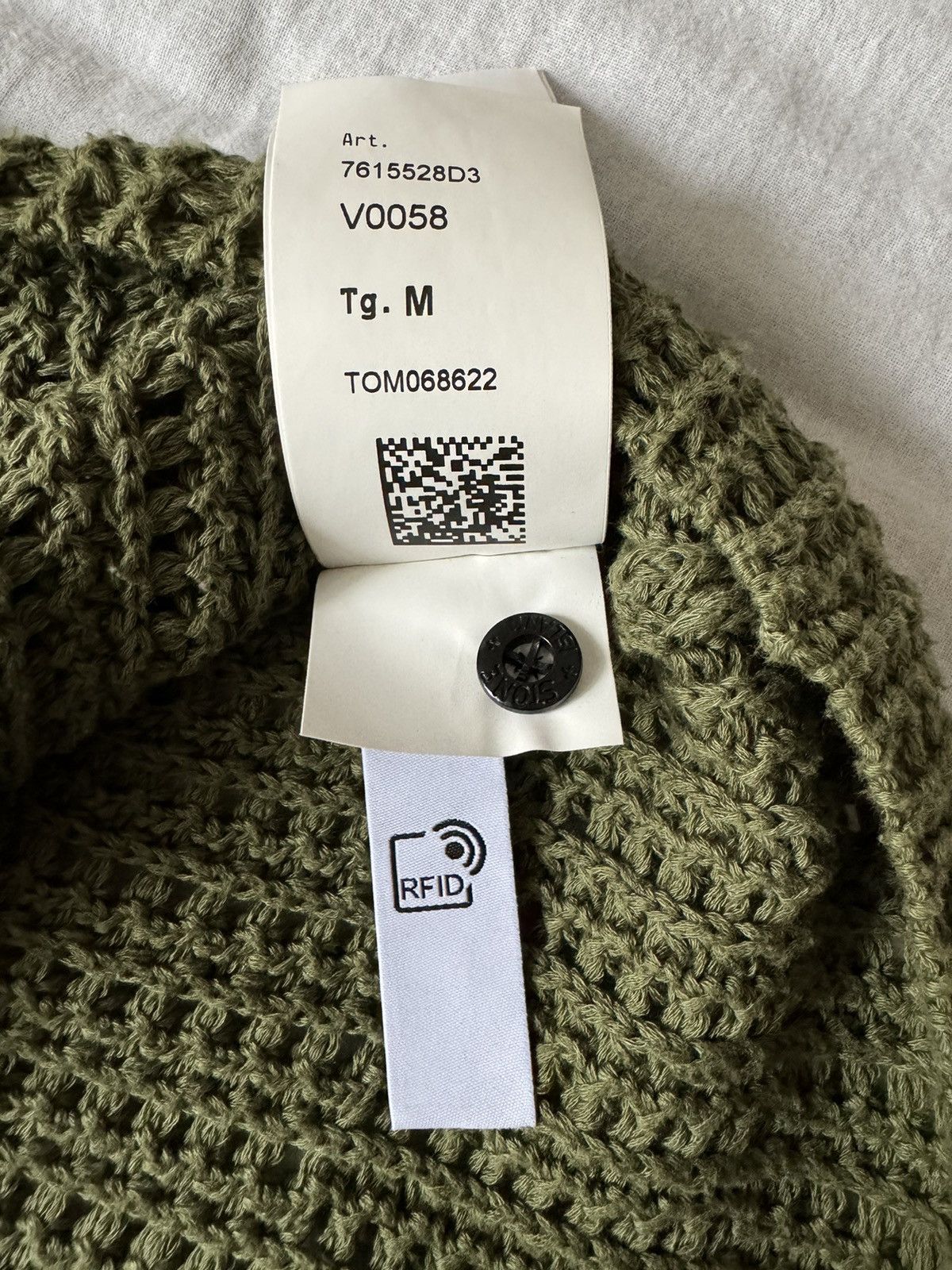 Stone Island dark green mesh sweater Size M / US 6-8 / IT 42-44 - 6 Thumbnail