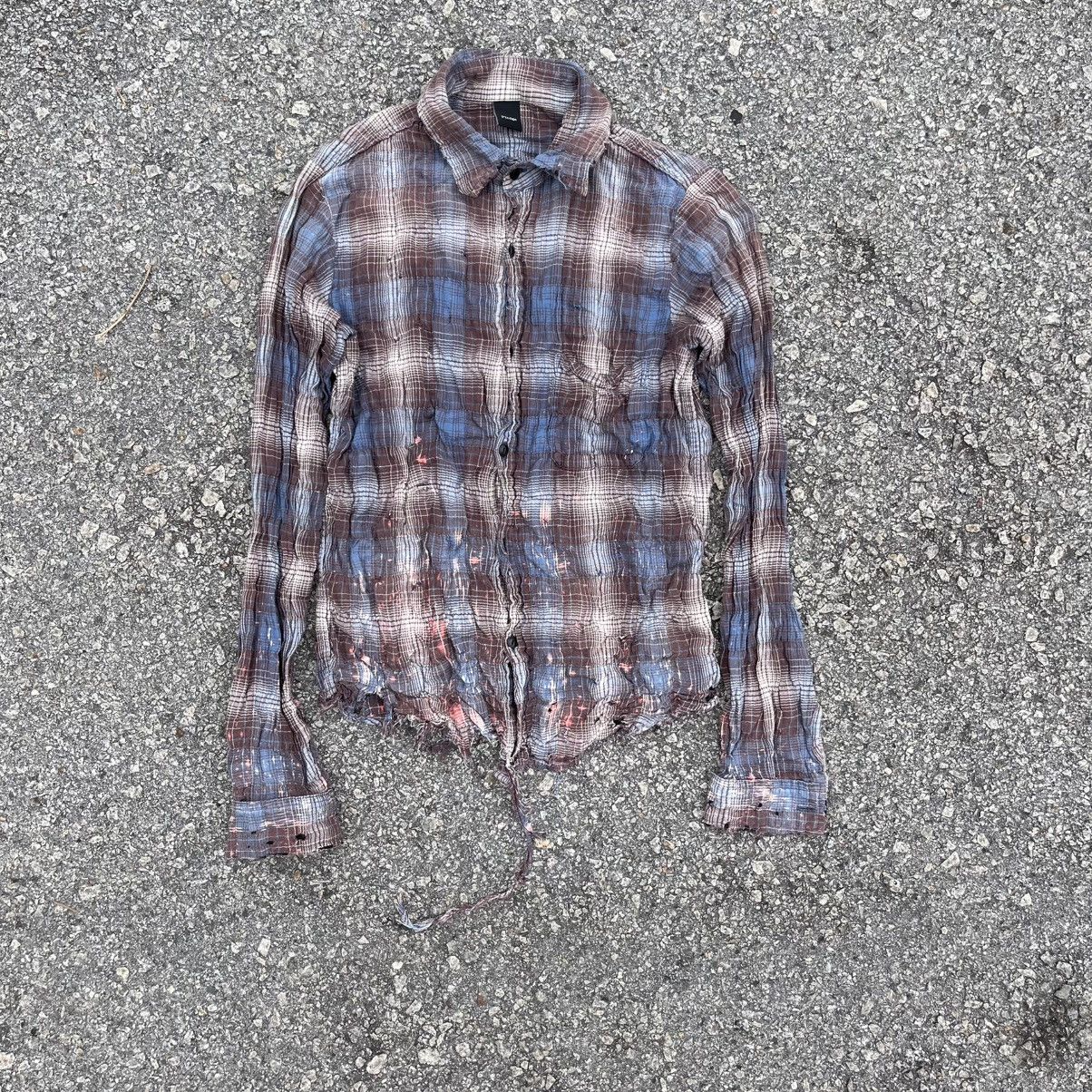 Pledge Distressed flannel button down by pledge Size US M / EU 48-50 / 2 - 1 Thumbnail