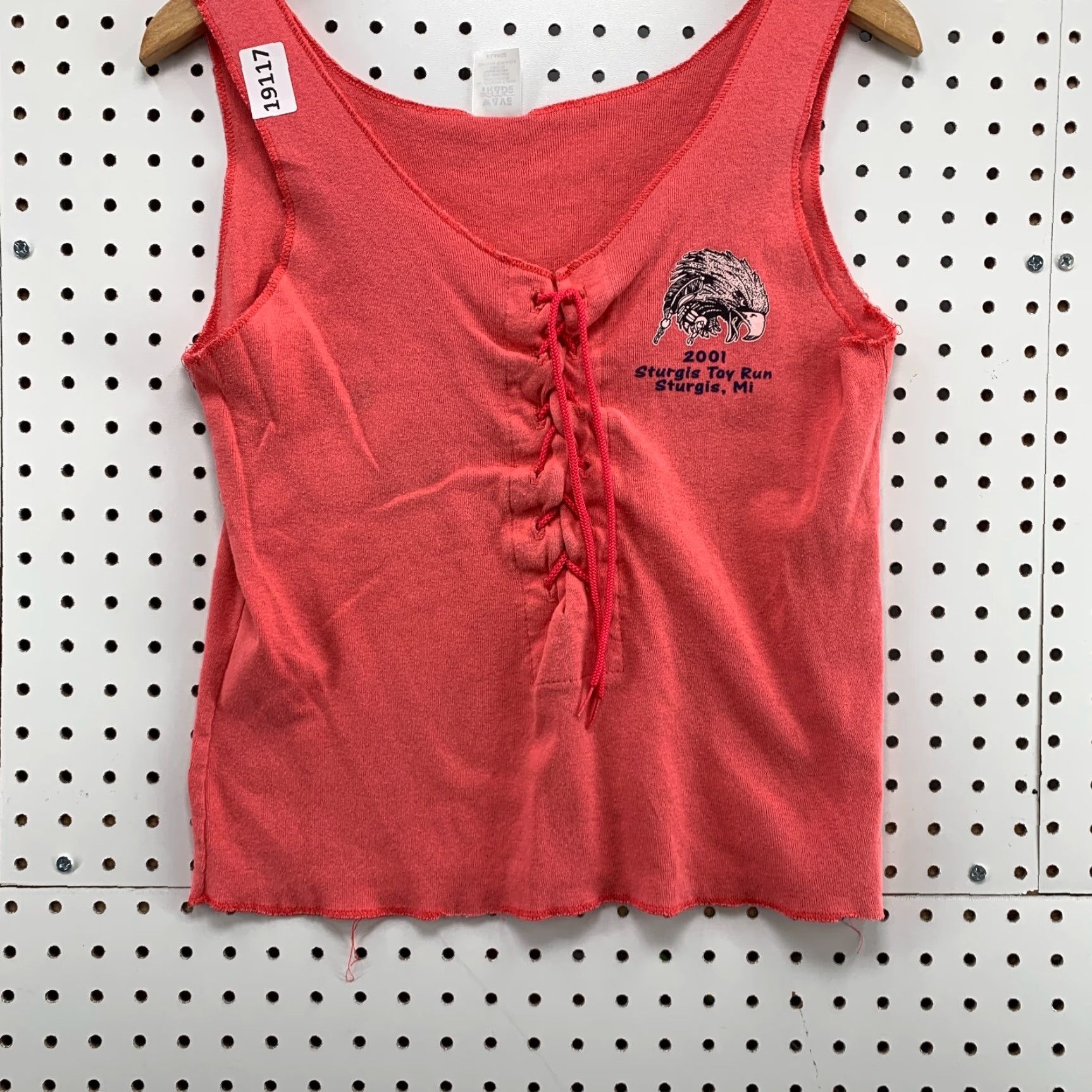 Vintage VINTAGE Wave Trade Sturgis Motorcycle Tank Top 2001 Eagle Womens XL Pink Size XL / US 12-14 / IT 48-50 - 6 Thumbnail