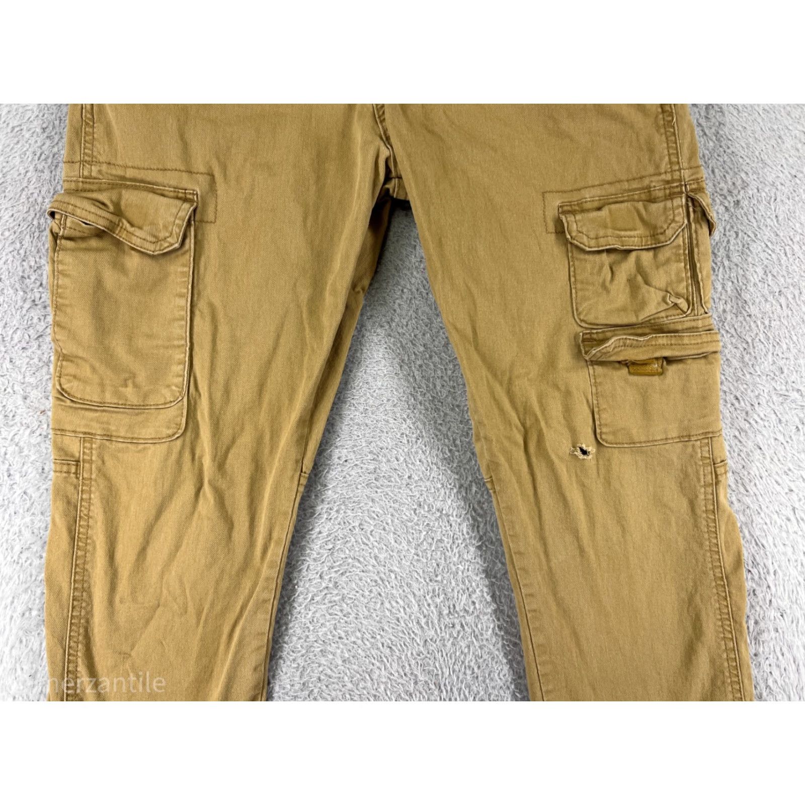 Wrangler Wrangler Pants Mens 30 Beige Khaki Casual 100% Cotton Cargo Workwear Twill Pants Size US 30 / EU 46 - 5 Thumbnail