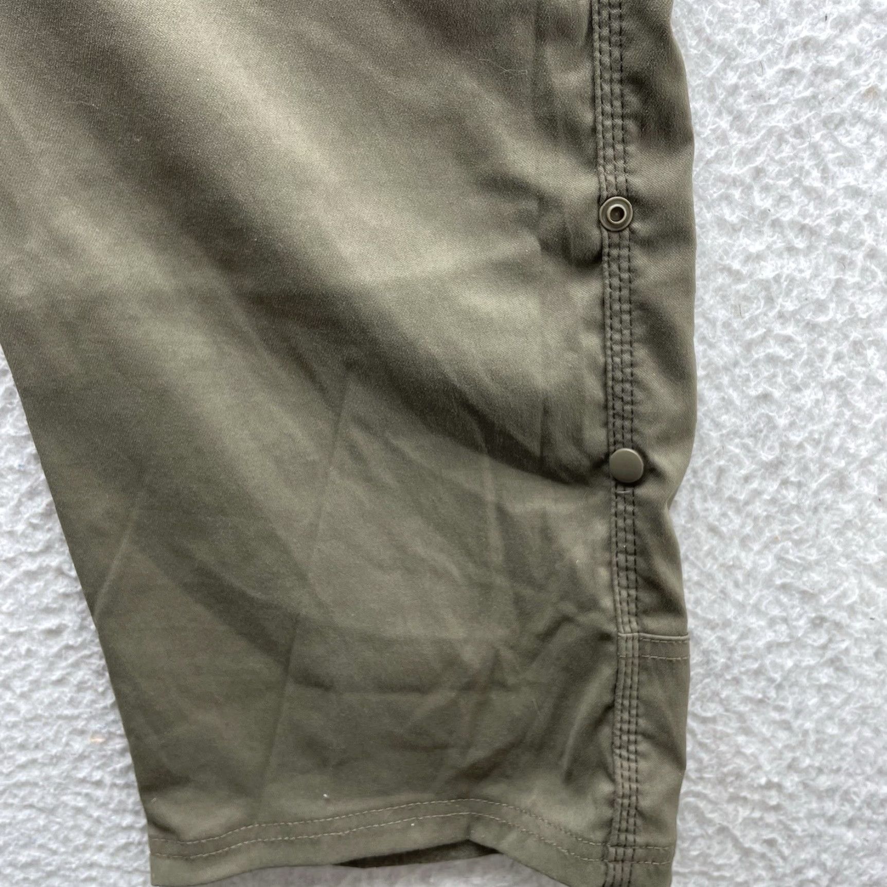 PRAna Zion Cargo Pants Mens 44x30 Green Nylon Quick Dry Hiking Trousers Regular Fit -Sport, Agile, Outdoor, 90s? (adjust).