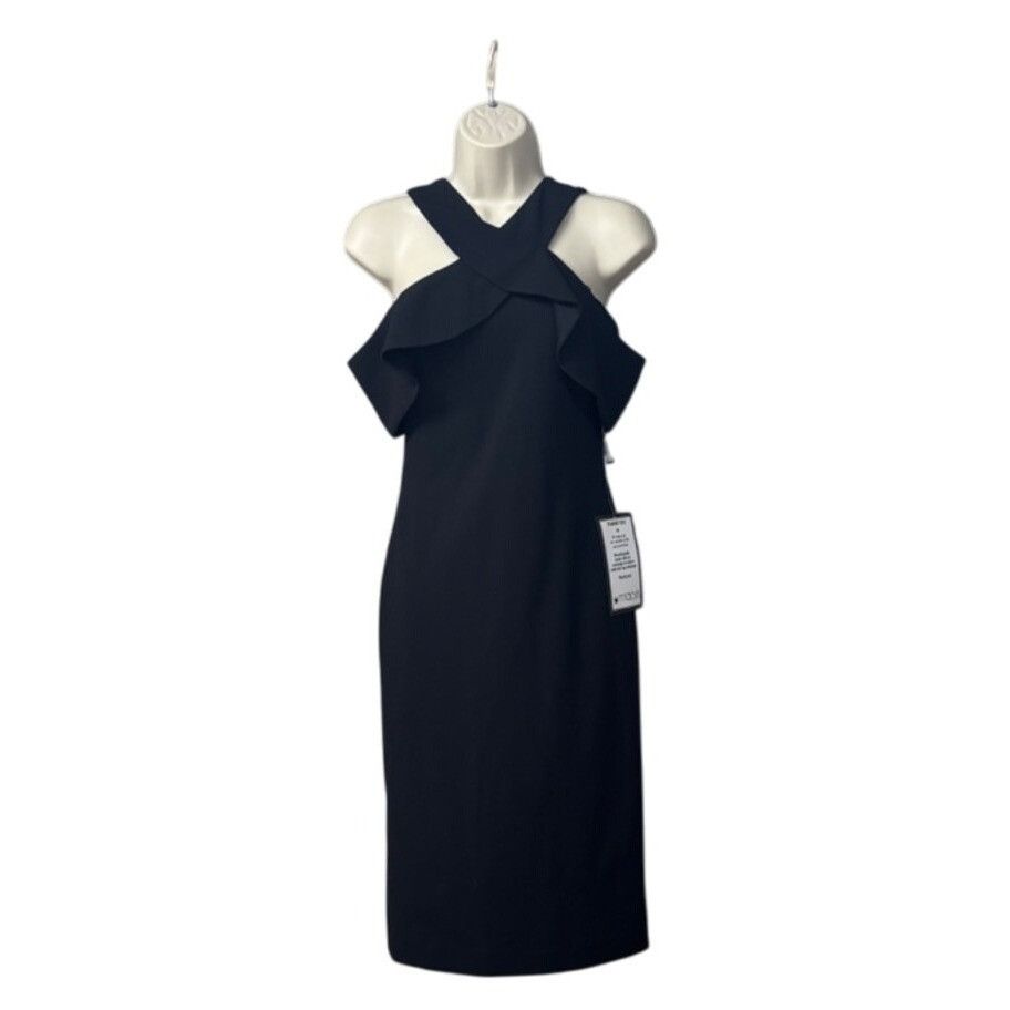 Other RACHEL Rachel Roy Cold Shoulder Ruffle Halter Dress, Black, Size XS / US 0-2 / IT 36-38 - 9 Thumbnail