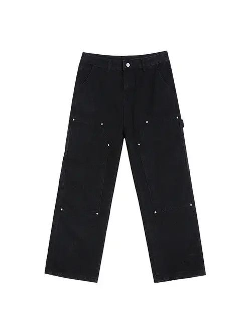 Jean Mitsuya x Kouda Baggy Black Flared Denim Jeans Size US 30 / EU 46 - 5 Thumbnail