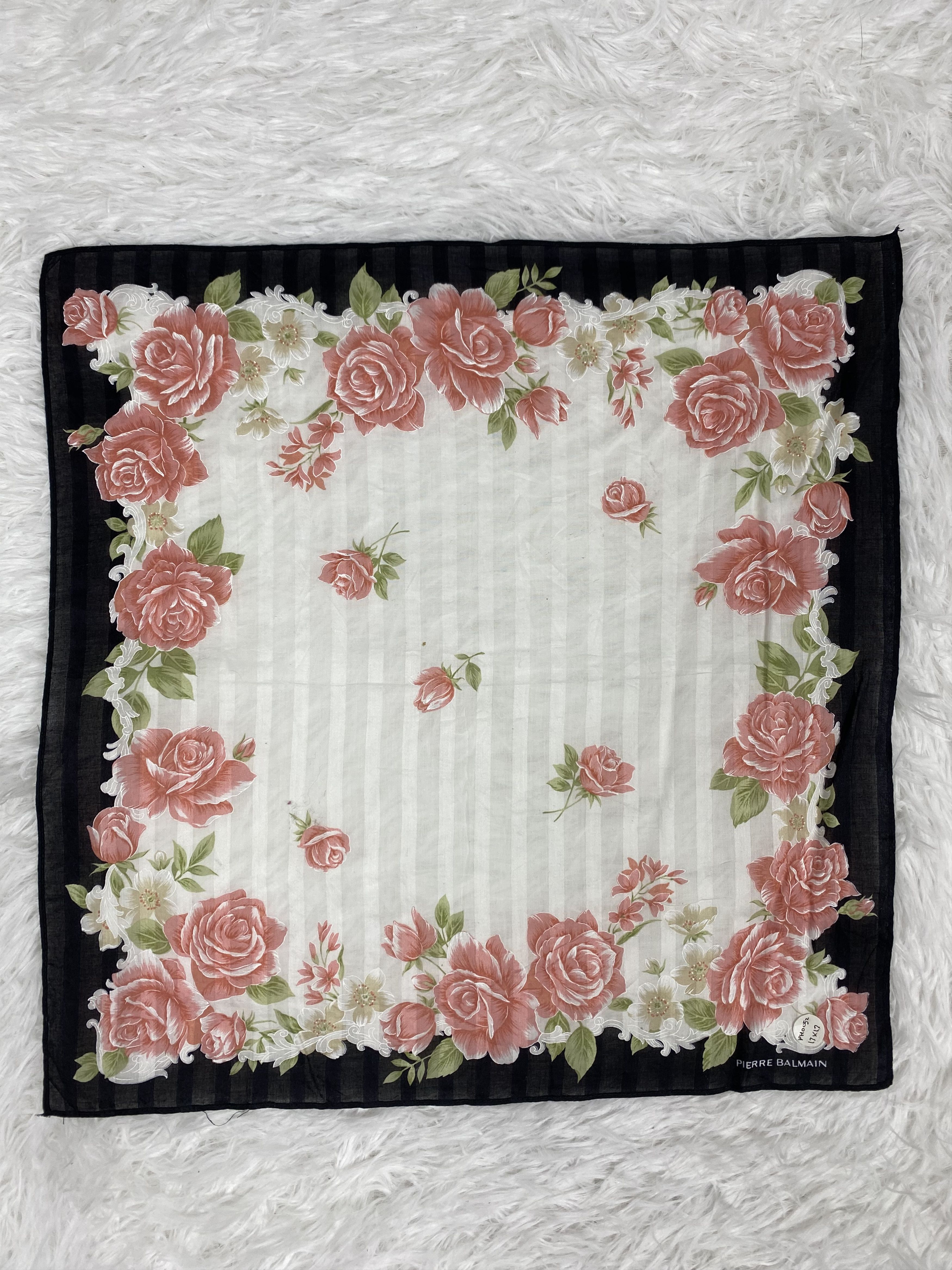 Pierre Balmain Vintage Pierre Balmain Handkerchief PH0052 Size ONE SIZE - 3 Thumbnail