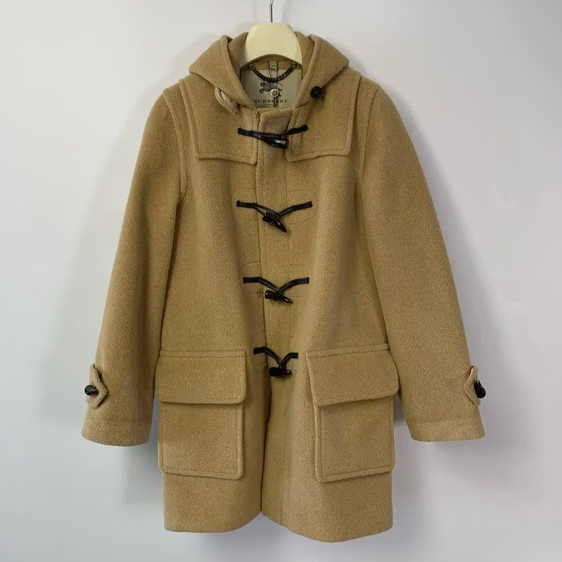 Burberry Khaki Wool Lady's Coat