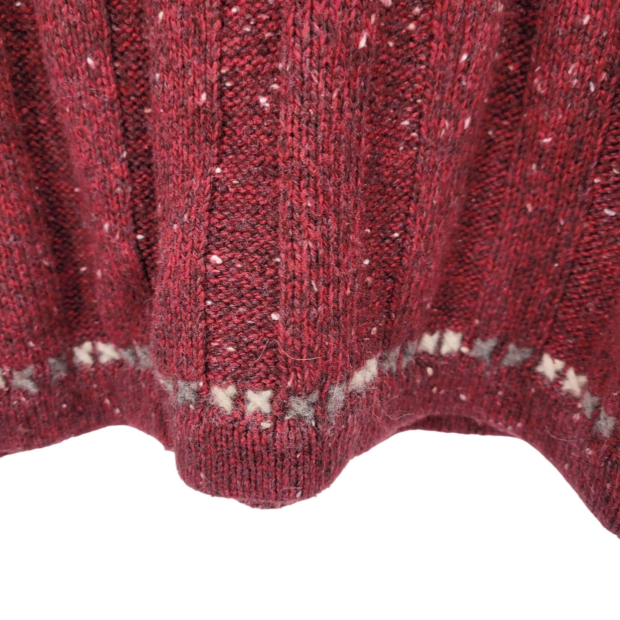 Woolrich Woolen Mills Woolrich Womens XL Ruby Heather Henley Sweater Wool Ribbed K Size XL / US 12-14 / IT 48-50 - 6 Thumbnail