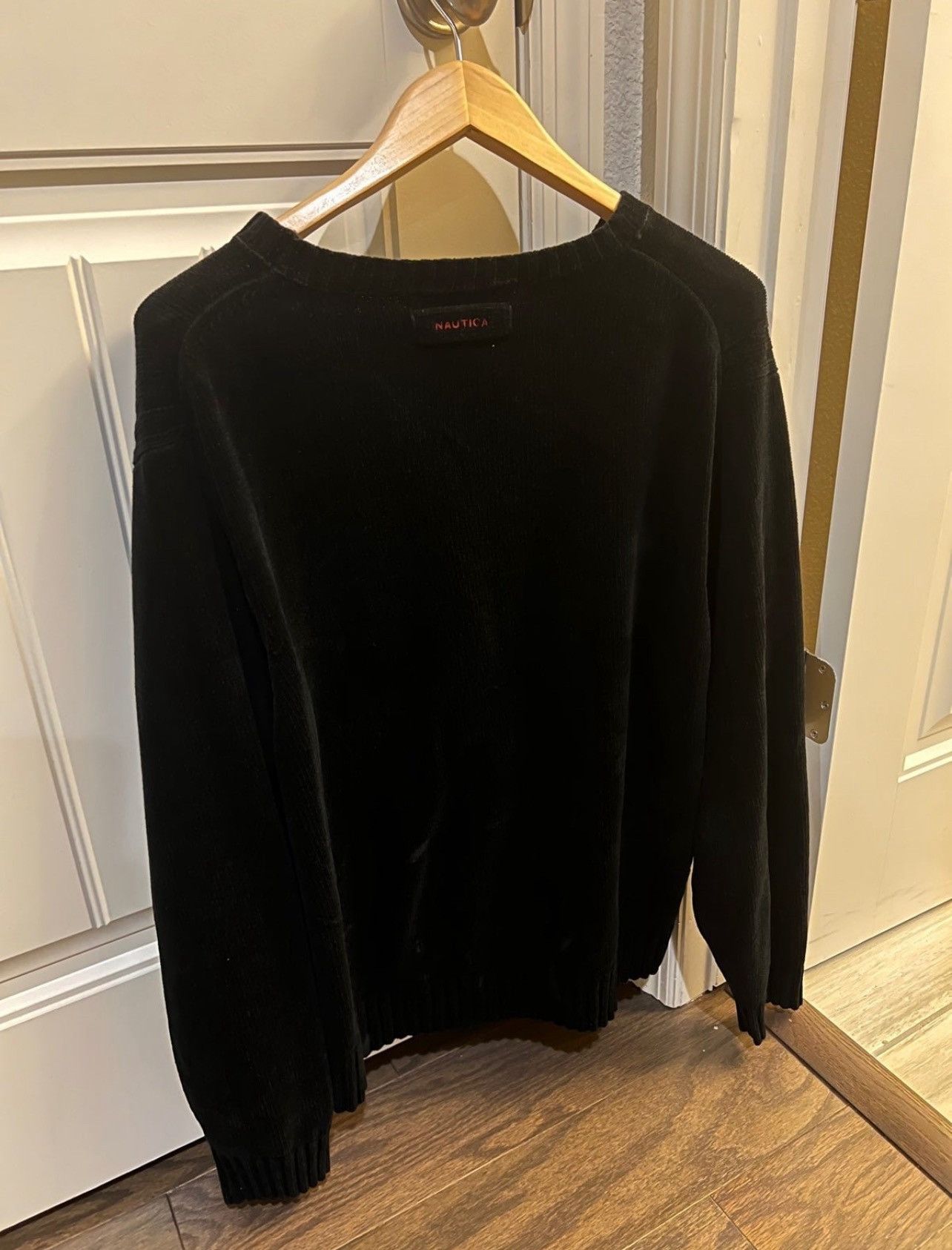 Nautica Nautica Black Essential Crewneck Sweater Soft Cotton Blend Size US L / EU 52-54 / 3 - 4 Thumbnail