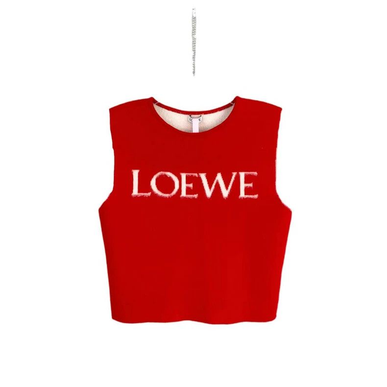 Loewe LOEWE Red letter logo wool vest Size M / US 6-8 / IT 42-44 - 1 Thumbnail