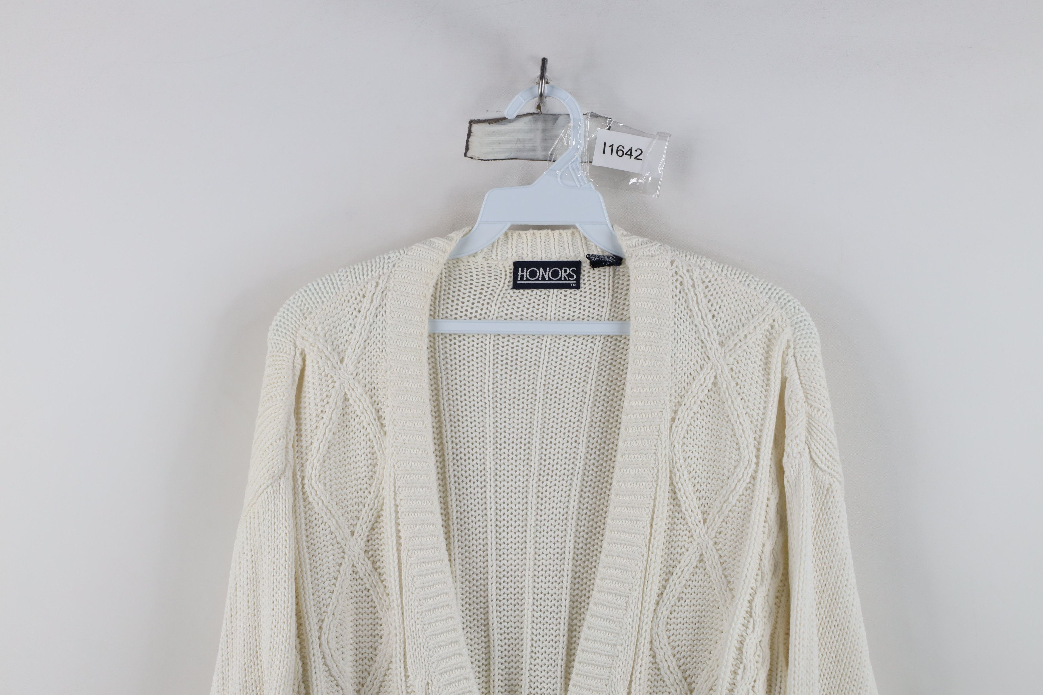 Vintage Vintage 90s Streetwear Fisherman Cable Knit Cardigan Sweater Size M / US 6-8 / IT 42-44 - 2 Thumbnail