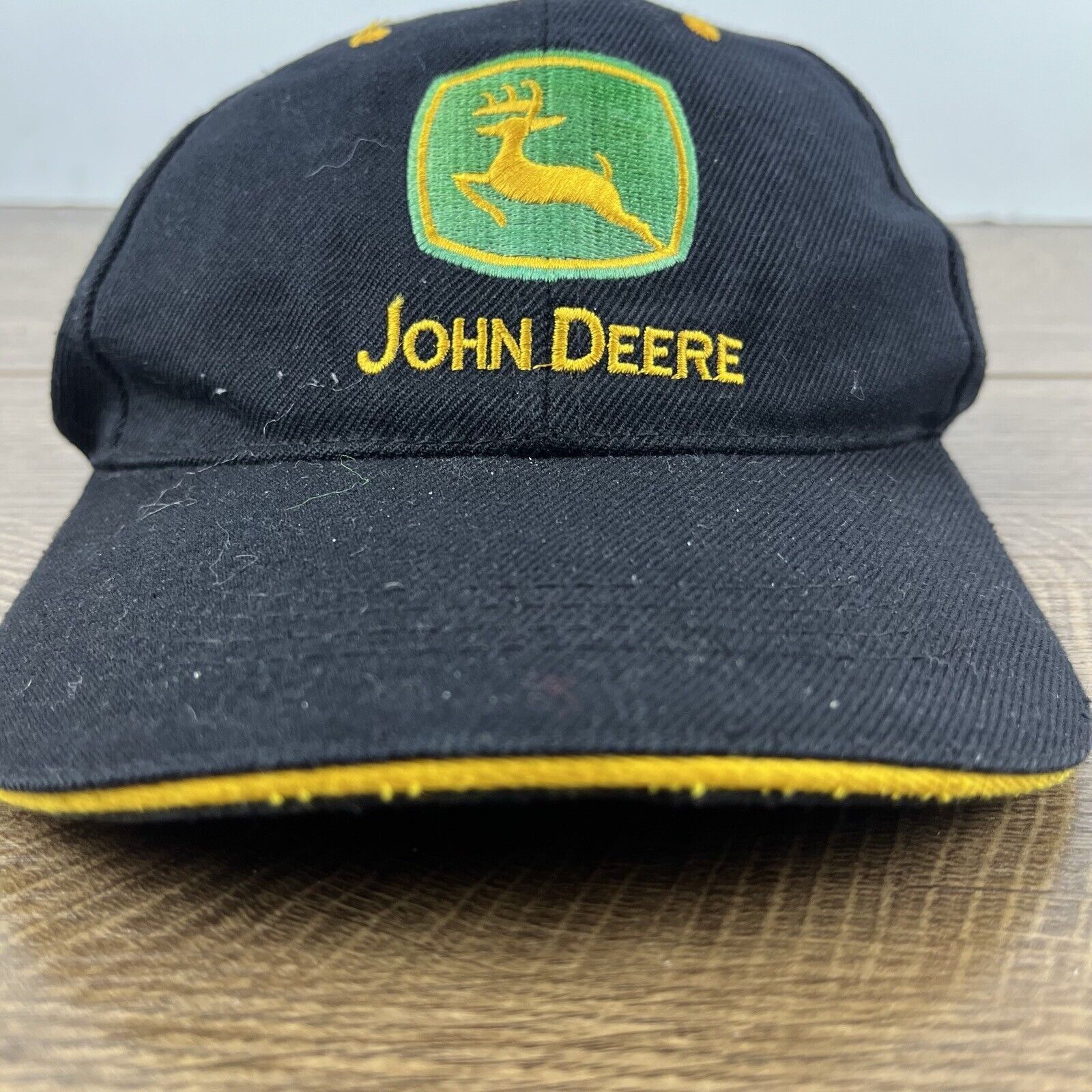 John Deere John Deere Black Hat JD John Deere Black Cap Hat Adjustable Size ONE SIZE - 6 Thumbnail