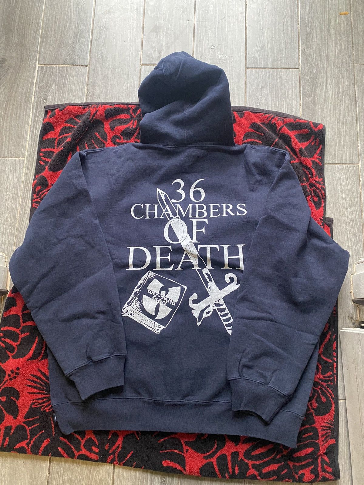 Supreme Supreme Wu-Tang Clan Hooded Sweatshirt Navy XL Size US XL / EU 56 / 4 - 4 Thumbnail