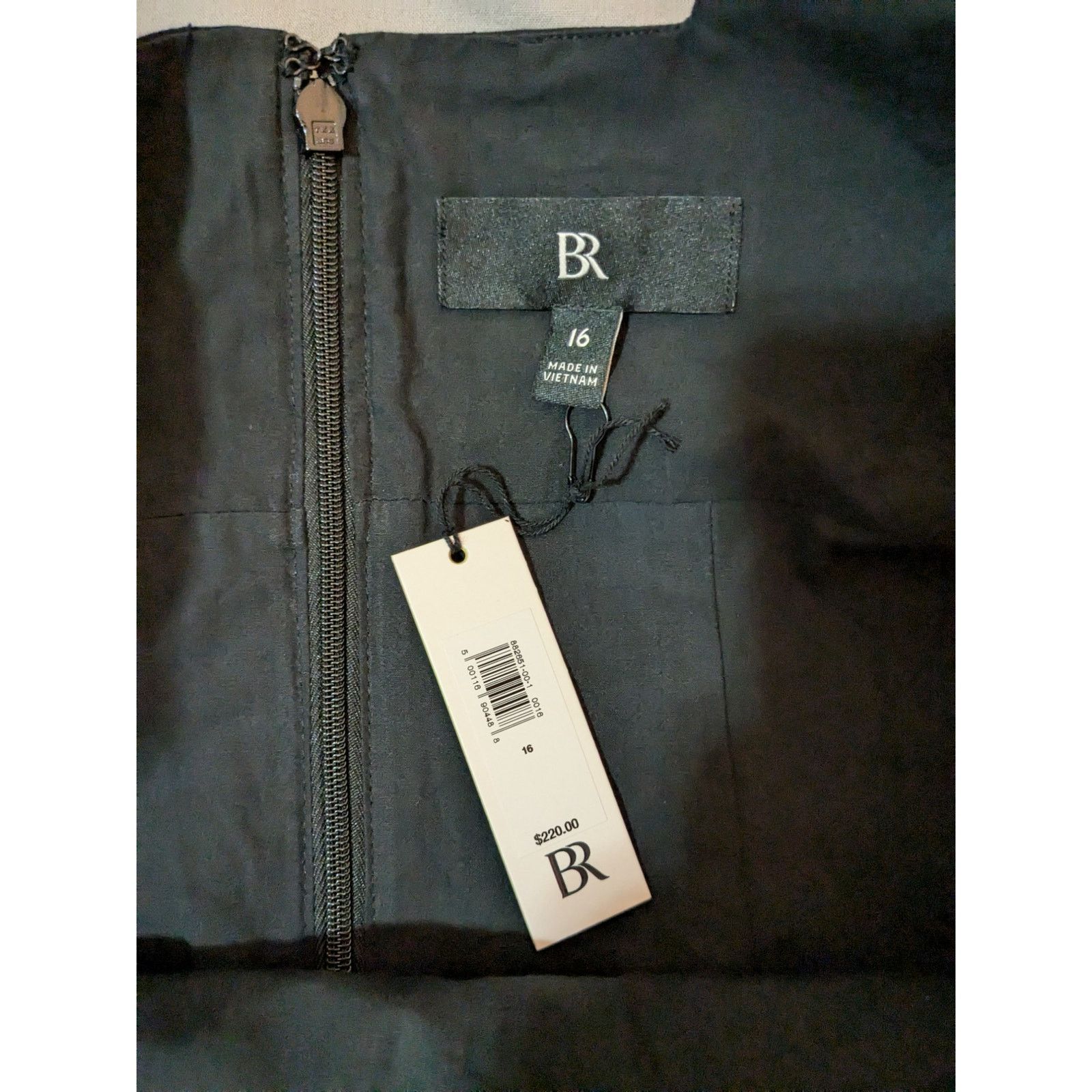 Banana Republic Banana Republic -Cotton-Satin Midi Dress / 16 / Black / NWT Size XXL / US 16-18 / IT 52-54 - 6 Thumbnail