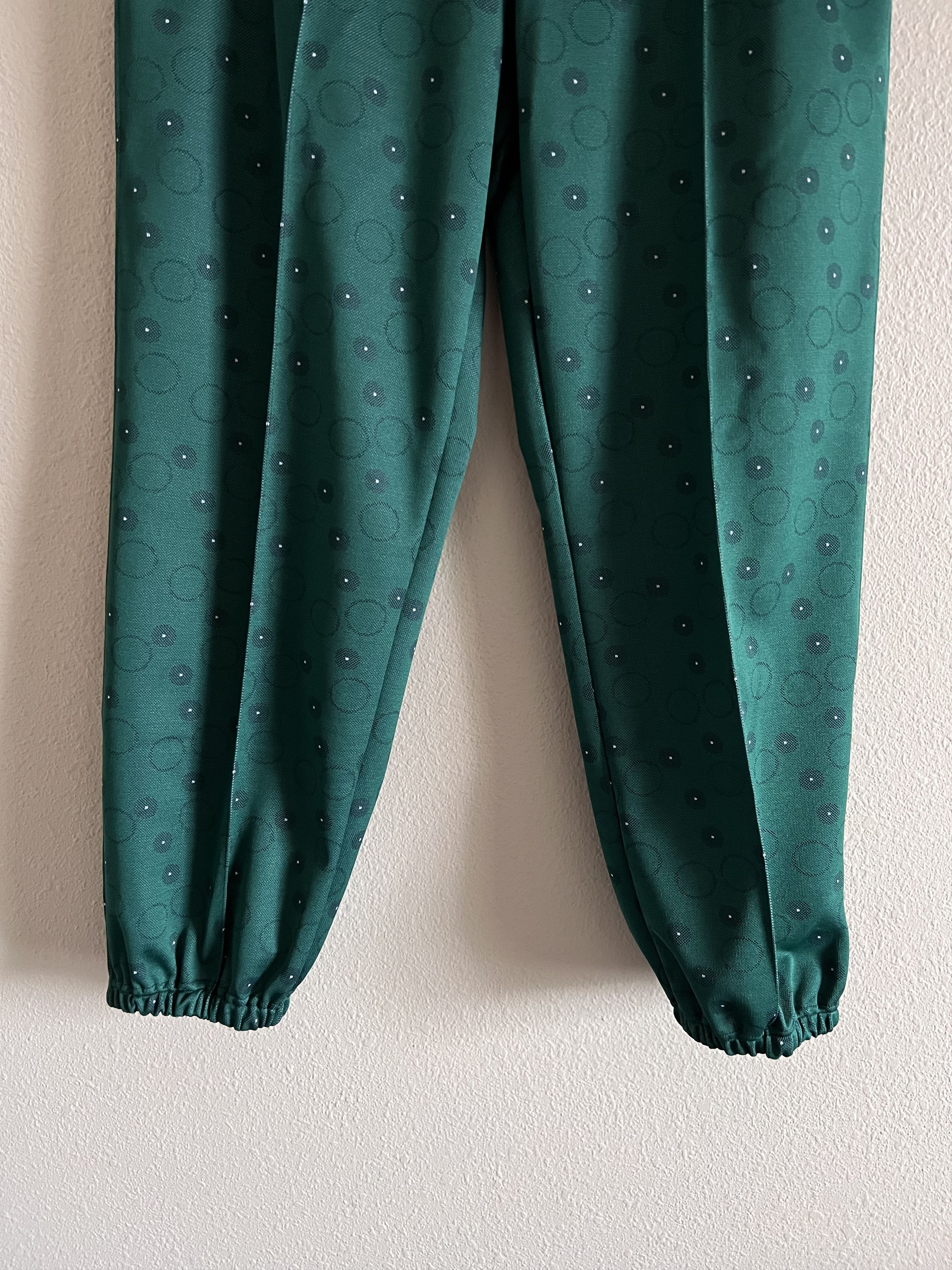 Needles Needles Poly Jacquard Zipped Track Pants in Green Size US 32 / EU 48 - 3 Thumbnail