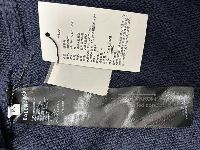 Balenciaga Balenciaga Logo college emblem pattern round neck turtlene Size US XS / EU 42 / 0 - 4 Thumbnail
