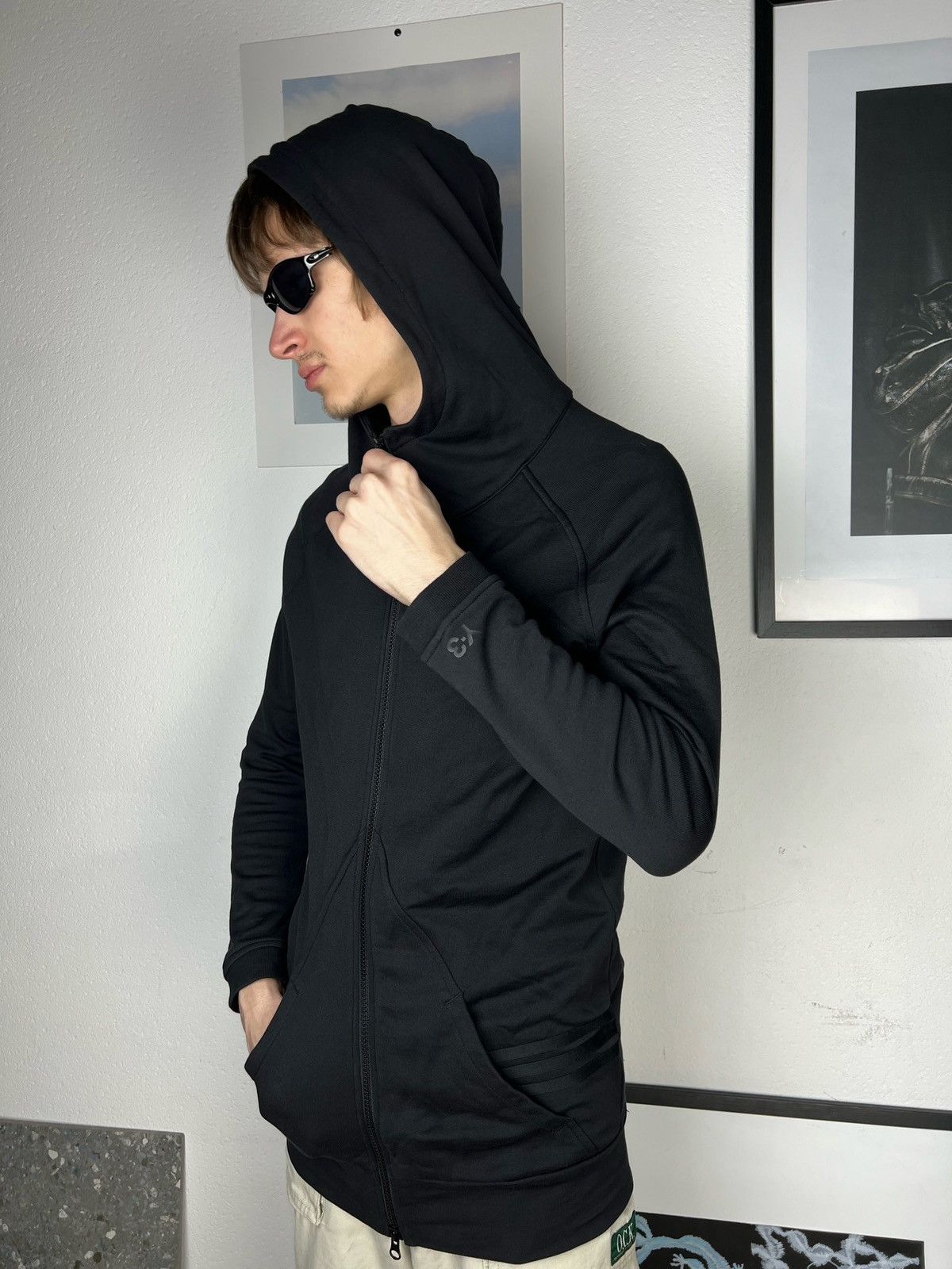 Adidas × Y-3 × Yohji Yamamoto Adidas Y-3 Logo Zip Up Hoodie Yohji Yamamoto Size US XS / EU 42 / 0 - 12 Thumbnail