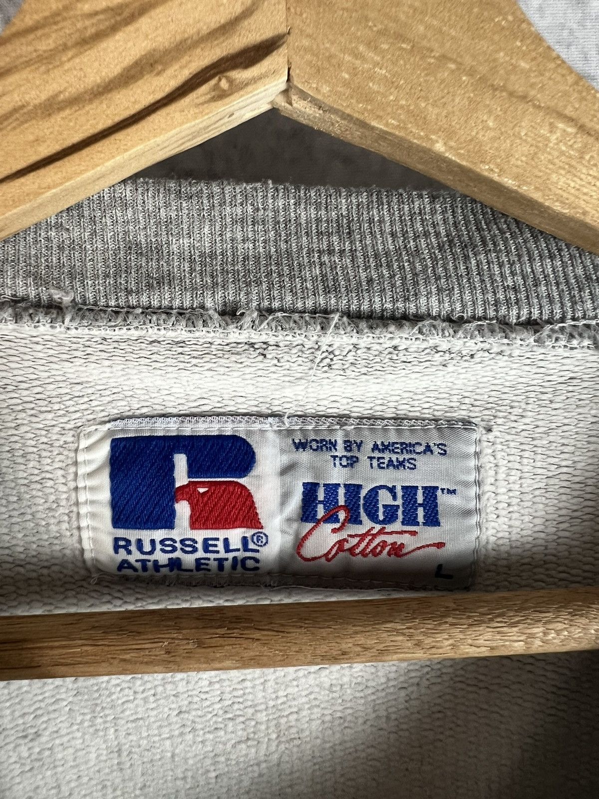 Russell Athletic Vintage Russell Athletic crewneck sweatshirt USA flag Size US L / EU 52-54 / 3 - 3 Thumbnail