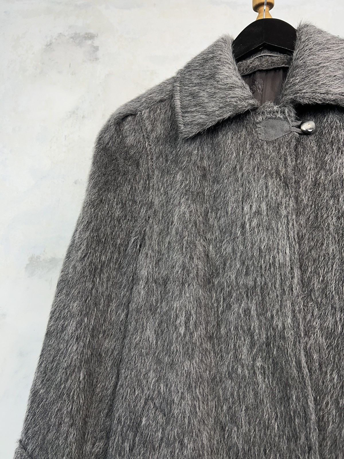 Vintage Luxus Lama Alpaca Gray Coat Jacket Size 38 M - L Size M / US 6-8 / IT 42-44 - 4 Thumbnail