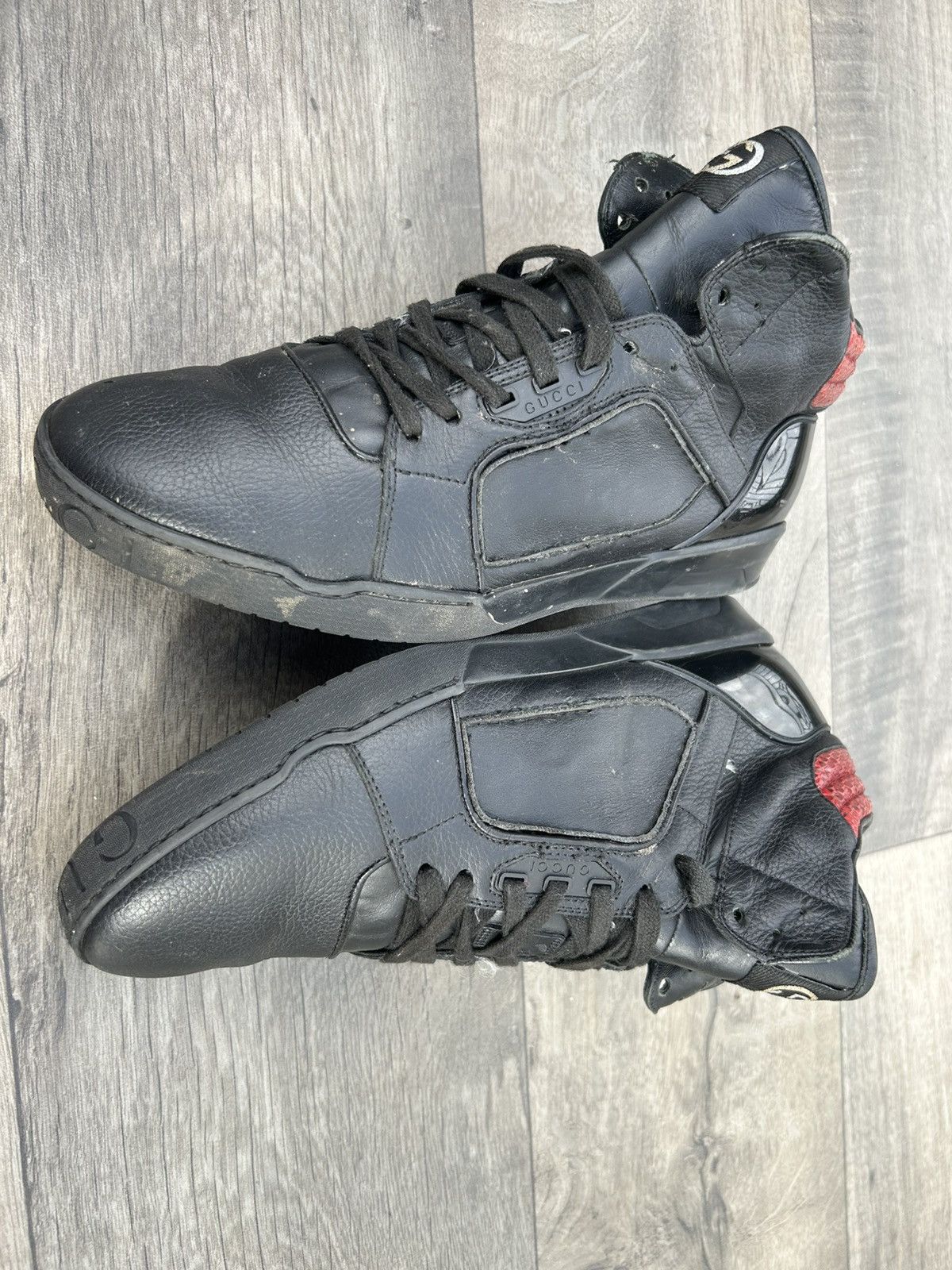 Gucci Gucci Interlocking G Logo High-Top Sneakers Size US 9 / EU 42 - 9 Thumbnail
