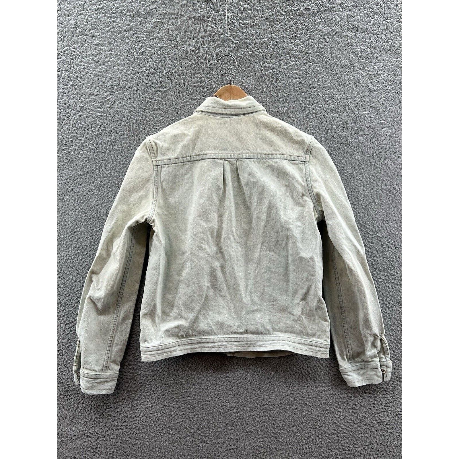 A.P.C. A.P.C. 100% Cotton Off White Trucker Denim Jacket Size Small Size US S / EU 44-46 / 1 - 2 Thumbnail