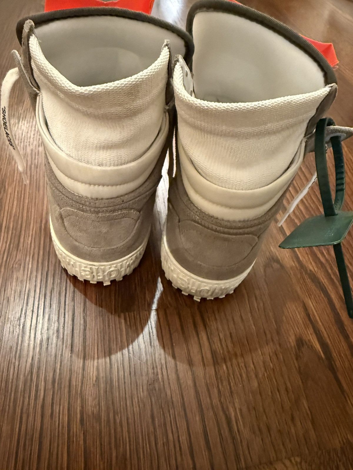 Off-White Off-White Off-Court 3.0 Grey Leather High-top Sneakers Size US 10 / IT 40 - 3 Thumbnail