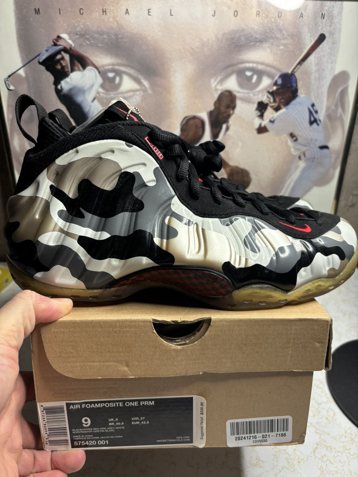 Jordan Brand Nike Foamposite ‘fighter jet’ Size US 9 / EU 42 - 1 Thumbnail