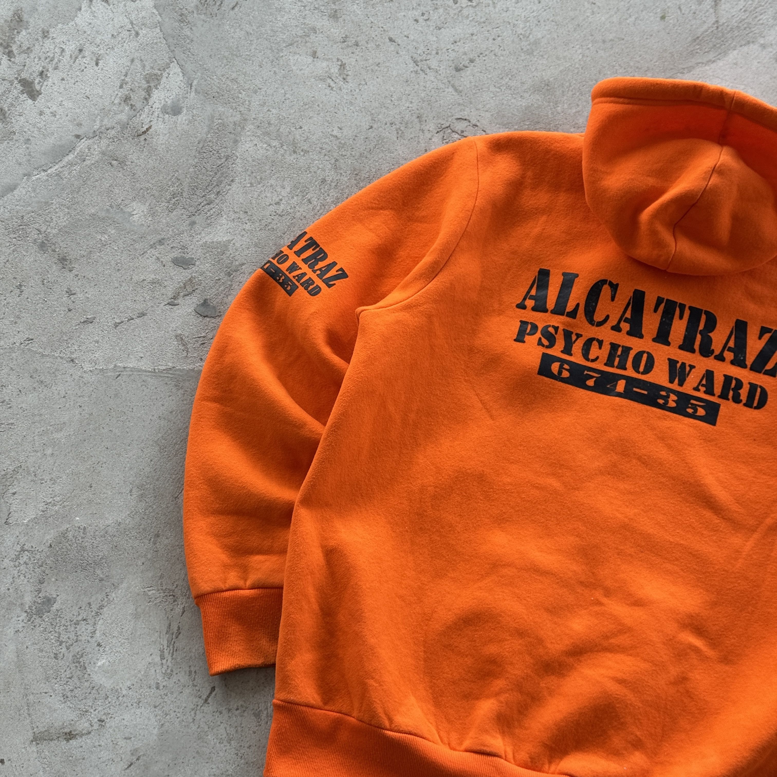 Vintage Vintage 90s Alcatraz Psycho Ward Zip Hooded Sweatshirt Size US XL / EU 56 / 4 - 7 Thumbnail