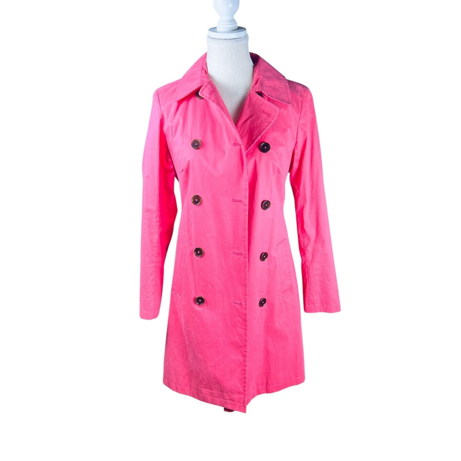 Boden Boden Aileen Pink Double Breasted Belted Trench Coat UK 10 Size M / US 6-8 / IT 42-44 - 3 Thumbnail