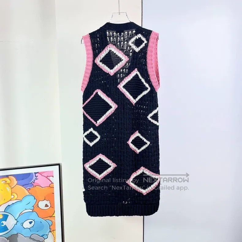 Chanel Chanel Colourful long sleeveless knitted jacket Size XS / US 0-2 / IT 36-38 - 2 Thumbnail