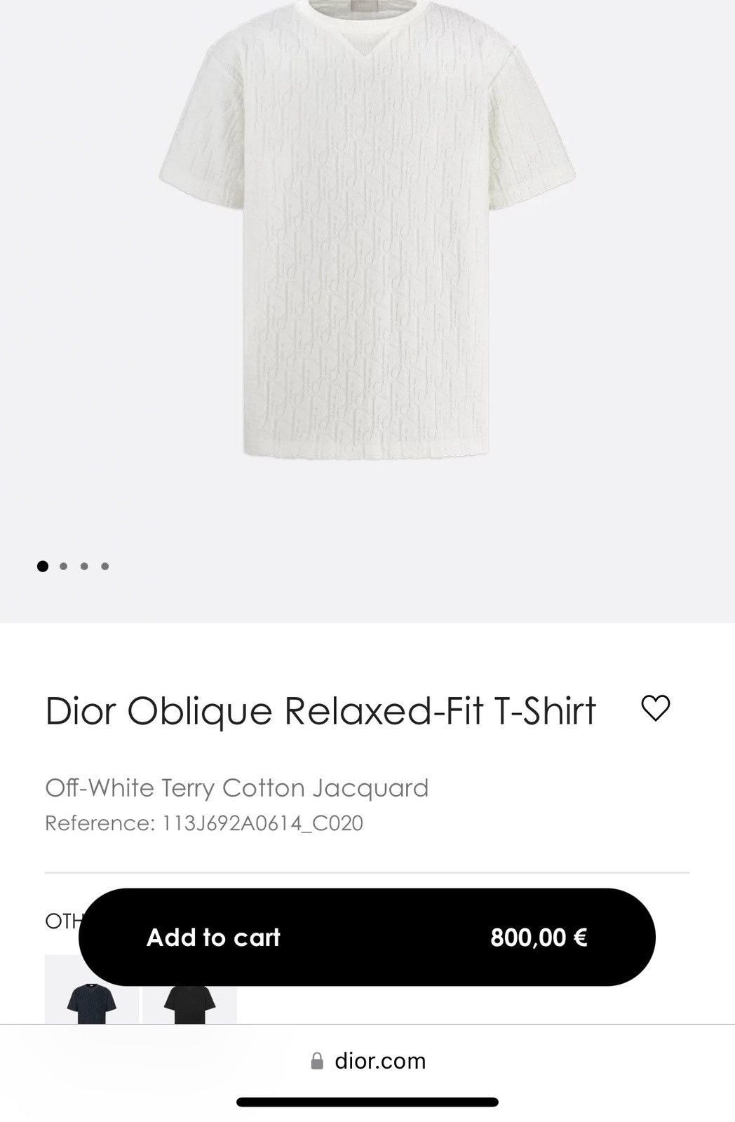Dior Dior Oblique Relaxed-Fit T-Shirt Size US M / EU 48-50 / 2 - 7 Thumbnail