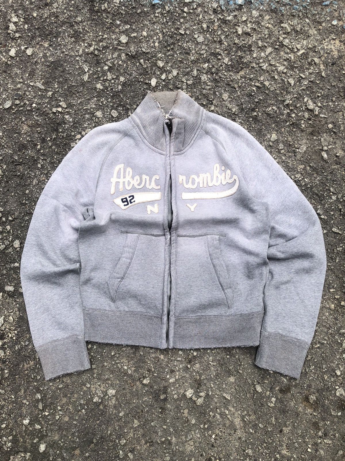 Abercrombie & Fitch Vintage Abercrombie & Fitch Big Logo Zipper Sweater Size US M / EU 48-50 / 2 - 1 Thumbnail