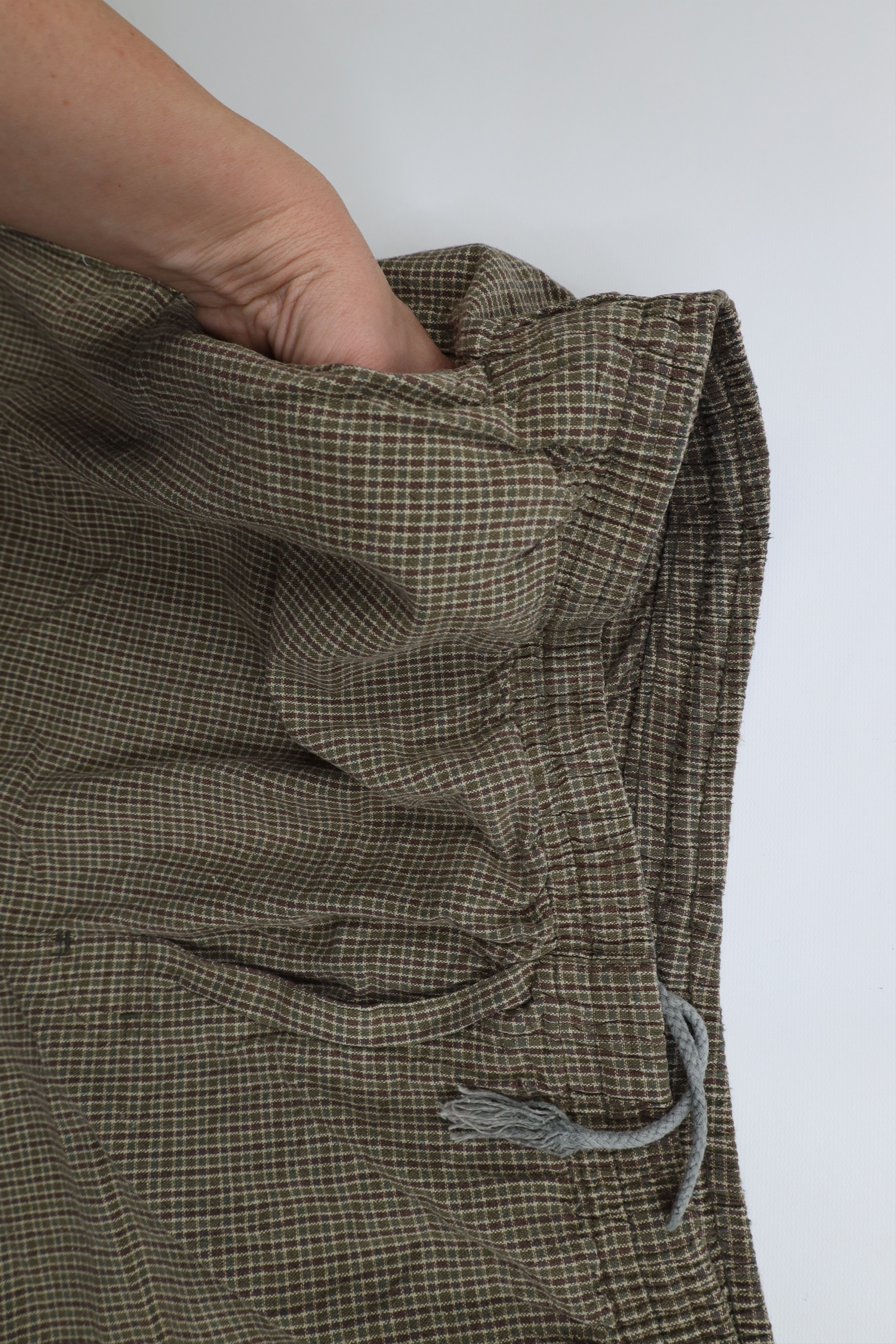 Vintage Vintage 90s Y2K Streetwear Knee Harem Shorts Plaid Cotton Size US 36 / EU 52 - 6 Thumbnail