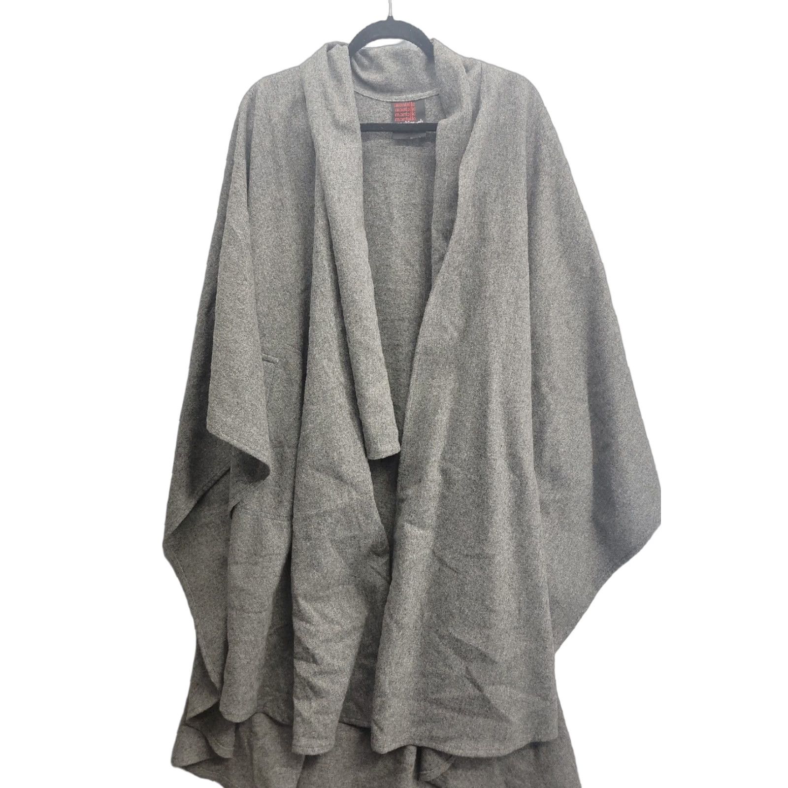 Mackintosh VINTAGE Mackintosh Coat Womens Wool Overcoat Gray One Size Pockets Long Winter Casual Formal Party/Cocktail Ladies 1size Size ONE SIZE - 1 Thumbnail