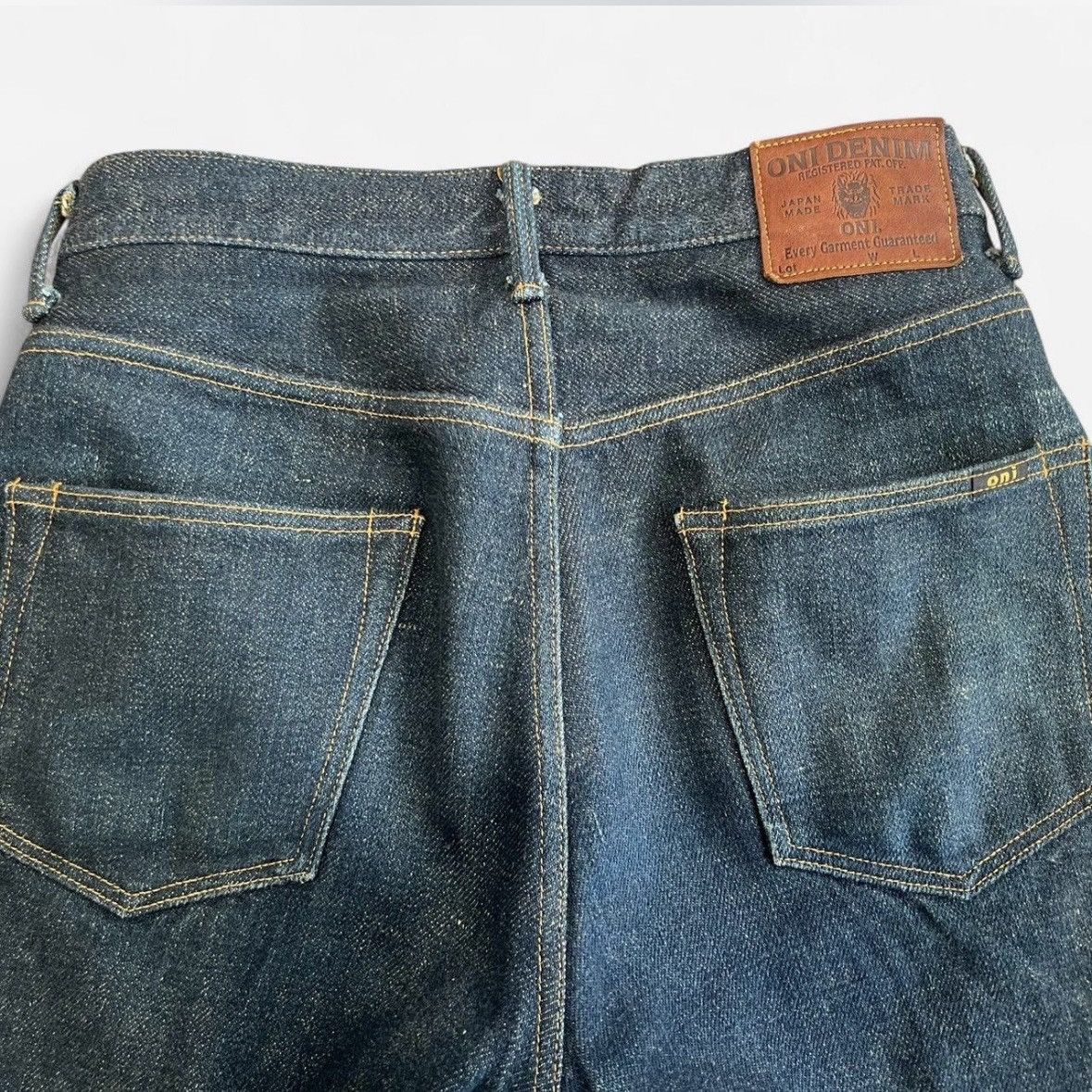 Oni Oni Denim 222ZR-BEG ‘Secret Denim’ 20oz - One Wash Size US 30 / EU 46 - 4 Thumbnail