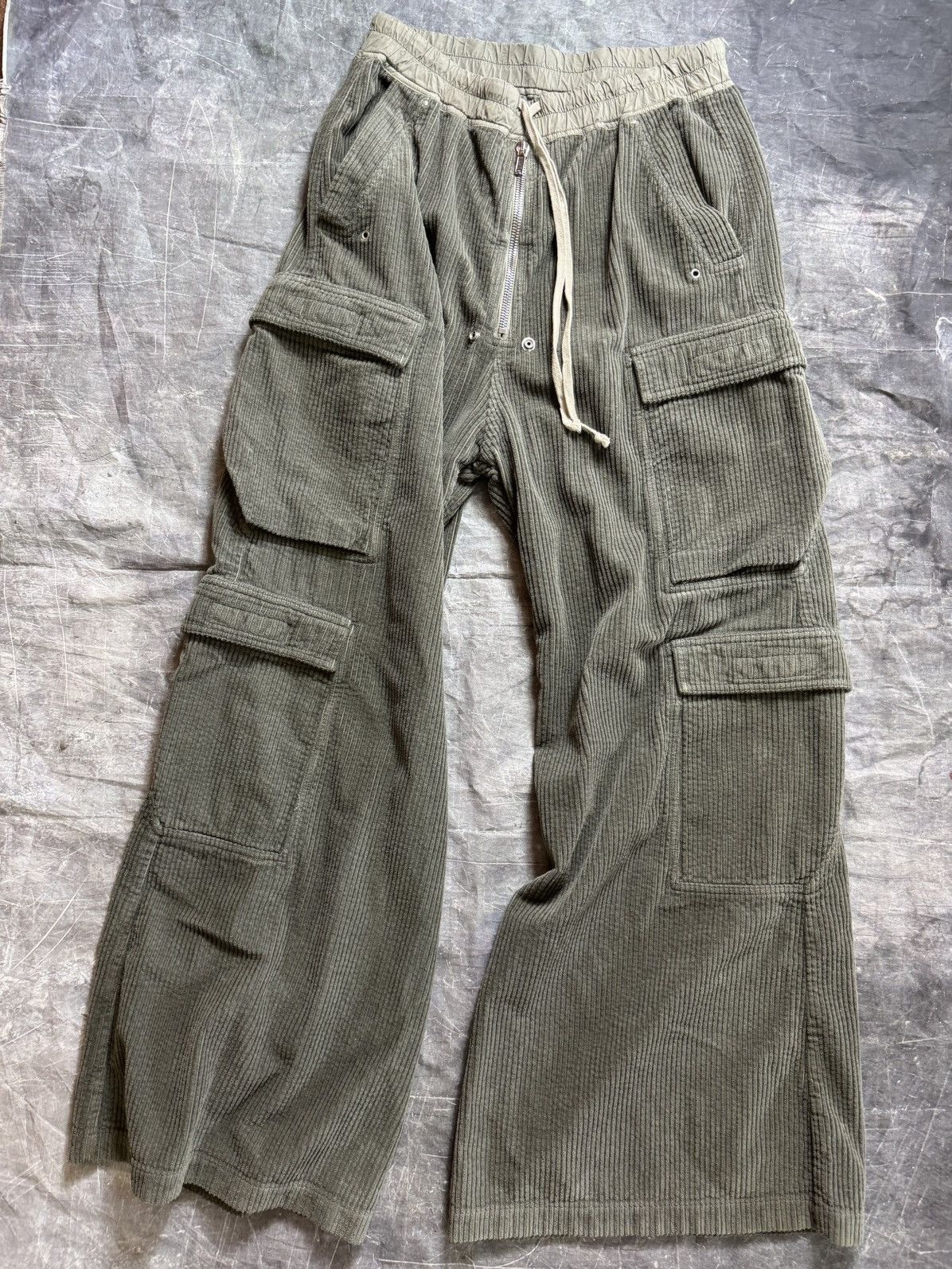 Rick Owens Rick Owens Drkshdw Corduroy Double Cargo Bela Pants Size US 32 / EU 48 - 1 Thumbnail