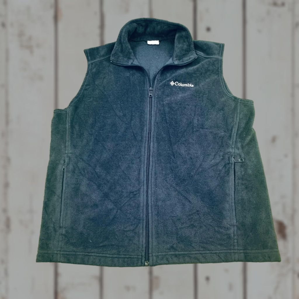 Vintage Columbia Vest Mens Large Fleece Full Zip Outdoor Hiking Sleeveless Jacket Size US L / EU 52-54 / 3 - 1 Thumbnail