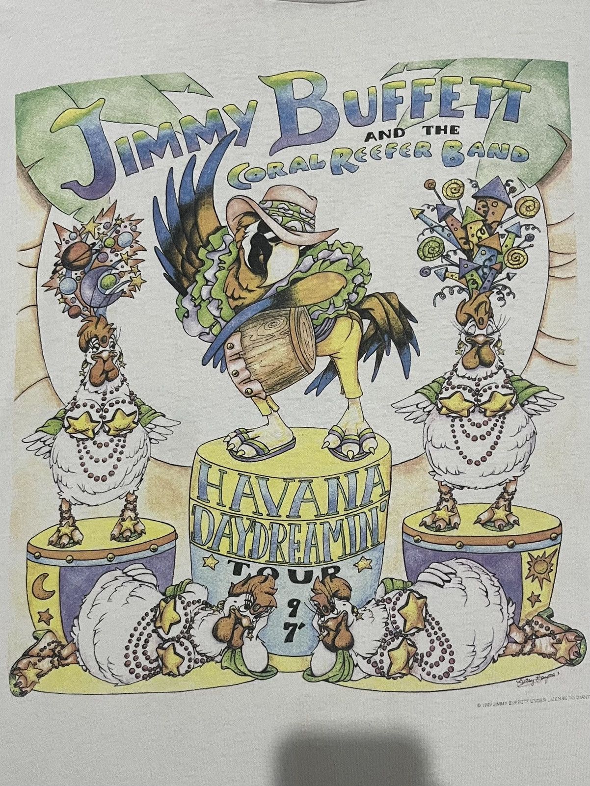 Vintage JIMMY BUFFETT 90s Size US XXL / EU 58 / 5 - 1 Thumbnail