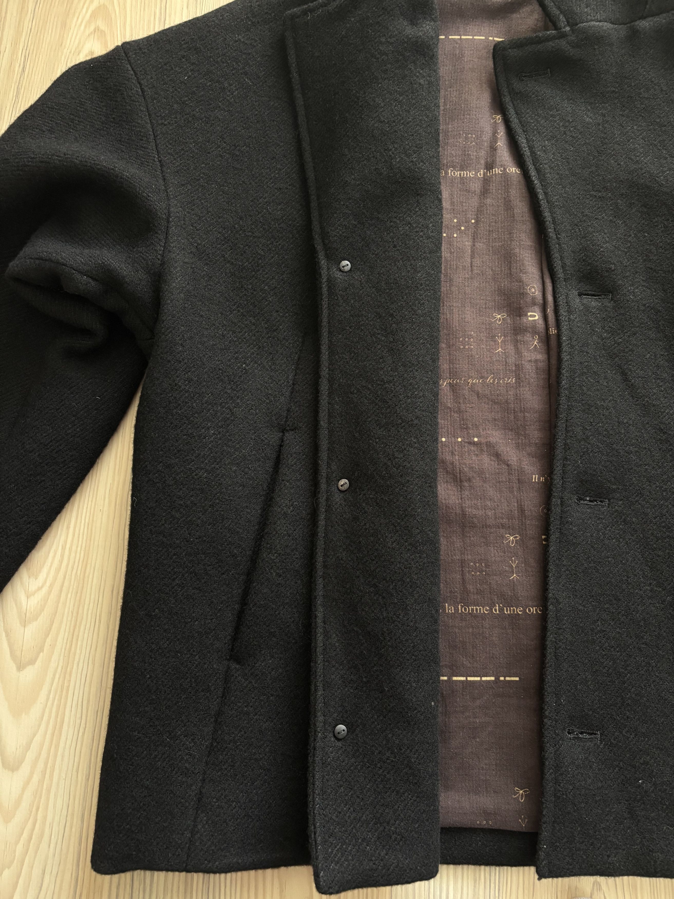 Devoa DEVOA Loose Fit Jacket Linen / Virgin Wool （BLACK） Size US L / EU 52-54 / 3 - 14 Thumbnail