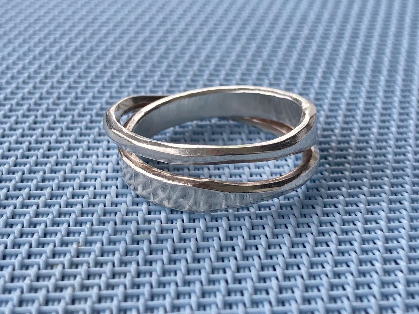 Werkstatt Munchen Werkstatt München duo interlacing 925 ring L Size ONE SIZE - 2 Thumbnail