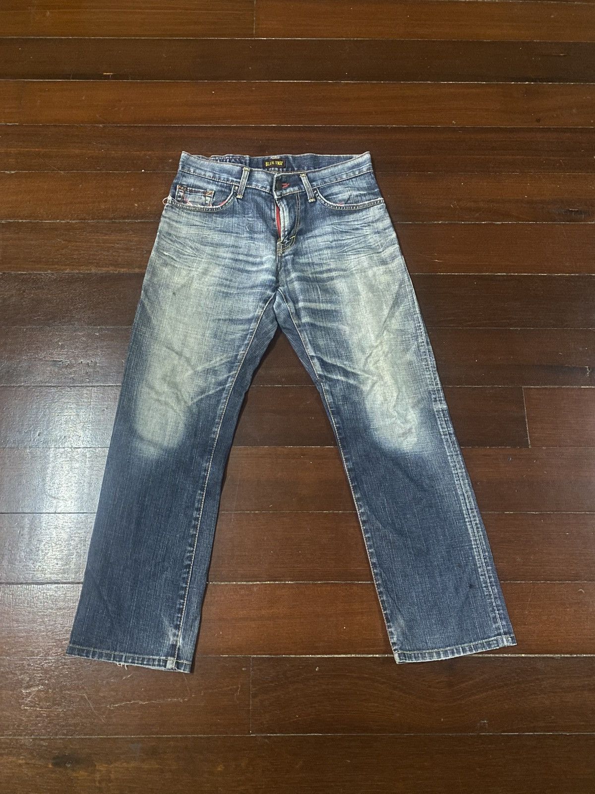 Edwin Flare Edwin blue trip Mudwash Rusty Distress Jean Size US 33 - 1 Thumbnail