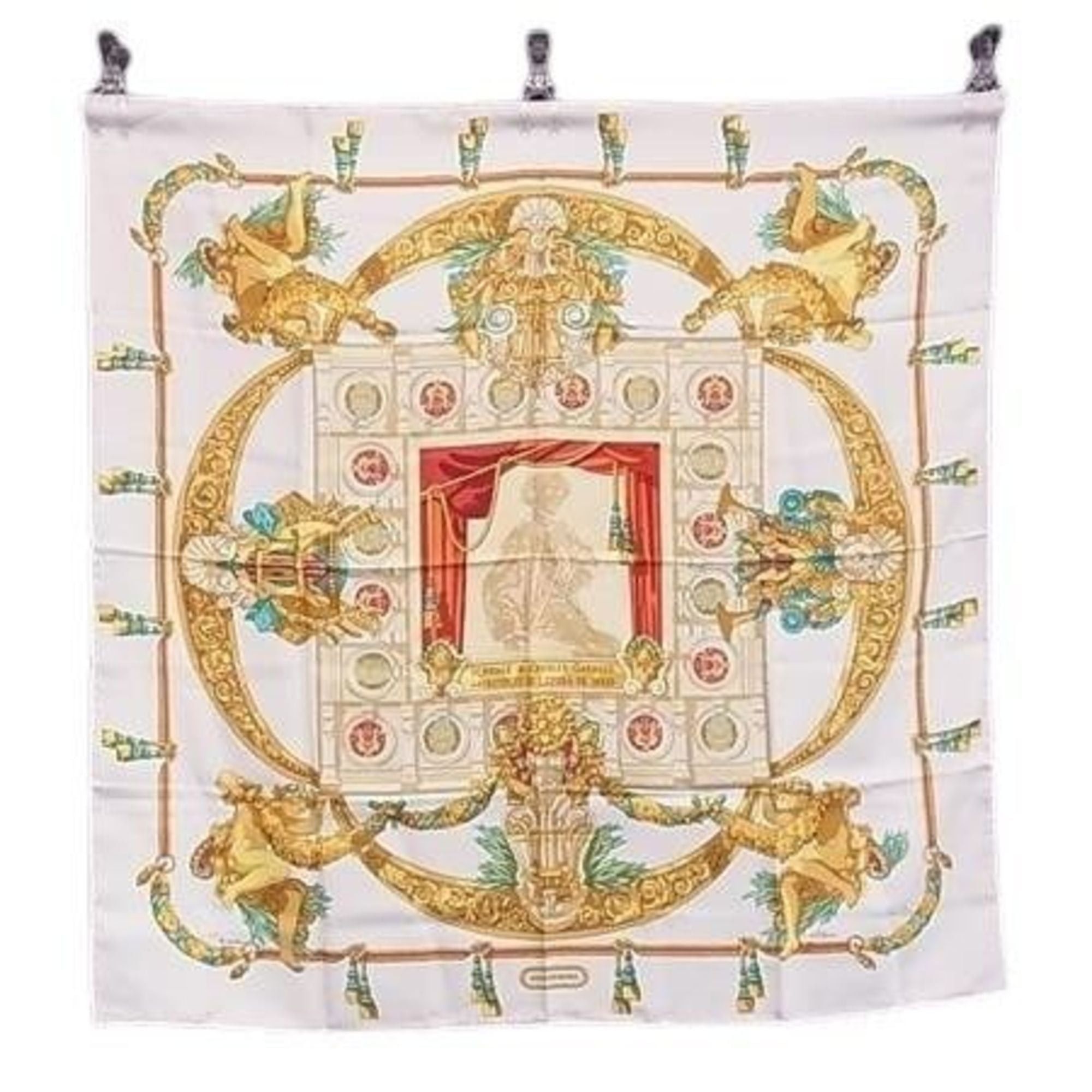 Hermes HERMES scarf/muffler, Carre 90, multicolor silk, women's, HOMMAGE A CHARLES GARNIER (A tribute to Charles Garnier) Size ONE SIZE - 1 Thumbnail