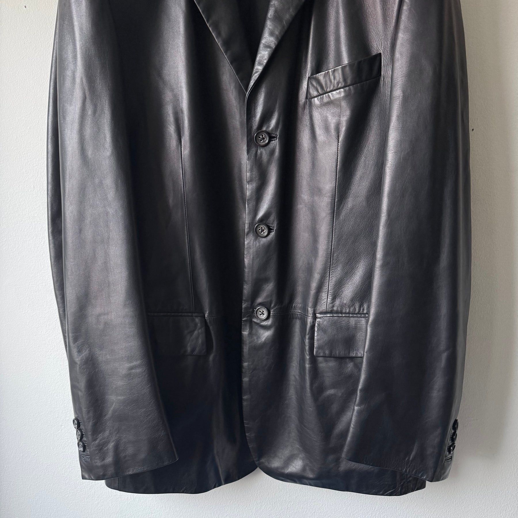 Jil Sander raf simons era lamb leather blazer jacket Size US M / EU 48-50 / 2 - 4 Thumbnail