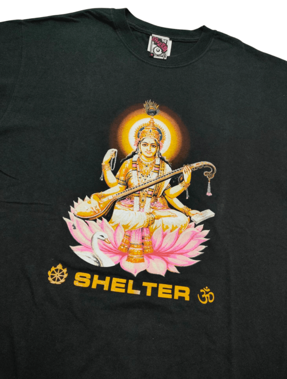 Band Tees × Vintage Early 00s SHELTER SARASVATI Vintage T-Shirt Hardcore Size US M / EU 48-50 / 2 - 1 Thumbnail