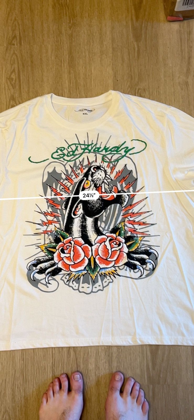 Christian Audigier × Ed Hardy Ed Hardy Panther graphic tee oversized Size US XXL / EU 58 / 5 - 4 Thumbnail