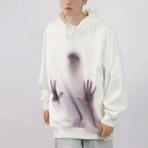 Japanese Brand Kahori x Mako Shadow Ghost Hooded Jacket Hoodie Sweatshirt Size US L / EU 52-54 / 3 - 3 Thumbnail