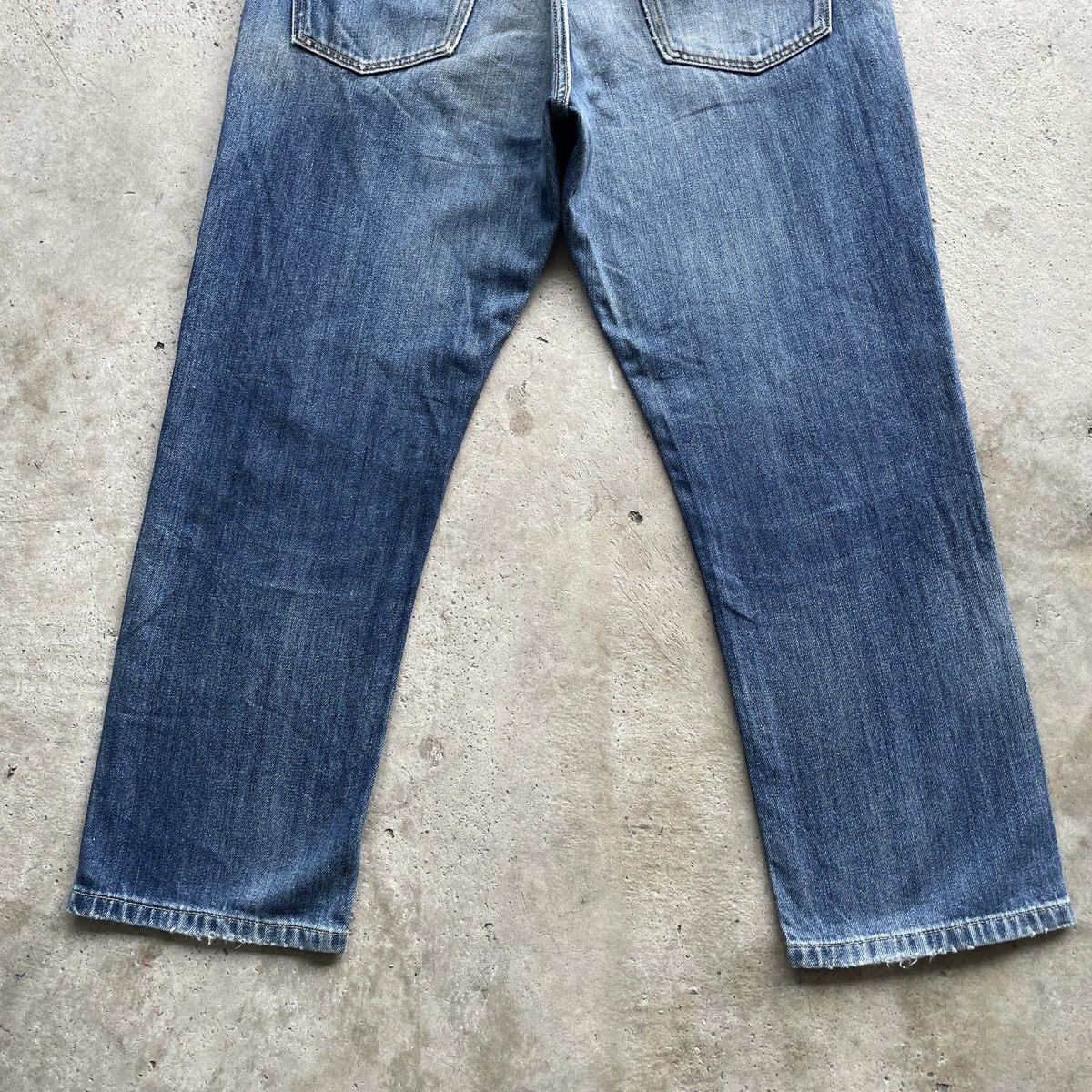 Japanese Brand Vintage Japanese Brand Jeans Faded Denim Pants W35x27 Size US 35 - 9 Thumbnail