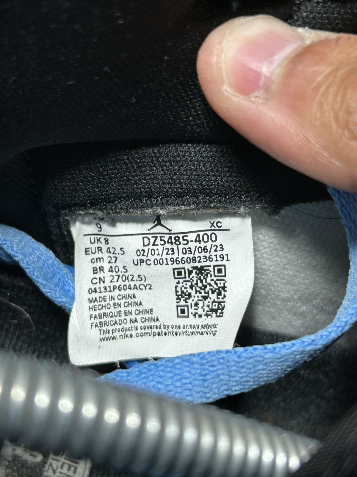 Jordan Brand Jordan 1 unc toe Size US 9 / EU 42 - 10 Thumbnail